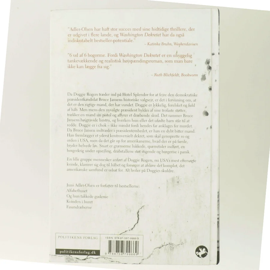 Washington dekretet af Jussi Adler-Olsen (Bog)