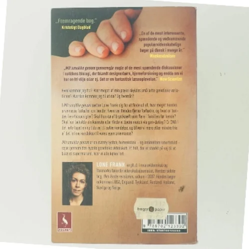 Mit smukke genom : historier fra genetikkens overdrev af Lone Frank (Bog)