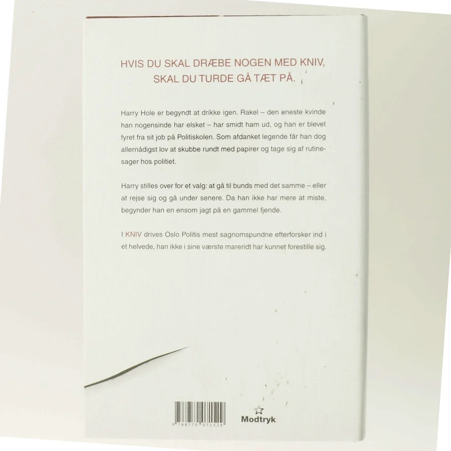 Kniv af Jo Nesbø (Bog)