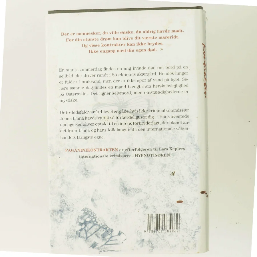 Paganinikontrakten : Kriminalroman (Danish Language) af Lars Kepler (Bog)