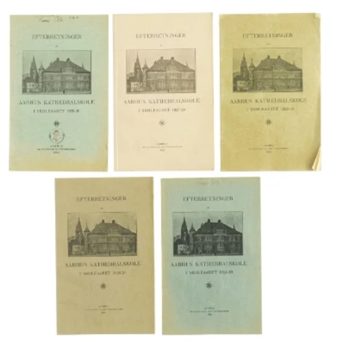Årgangsskrifter fra Aarhus Katedralskole (str. 20 x 13 cm)