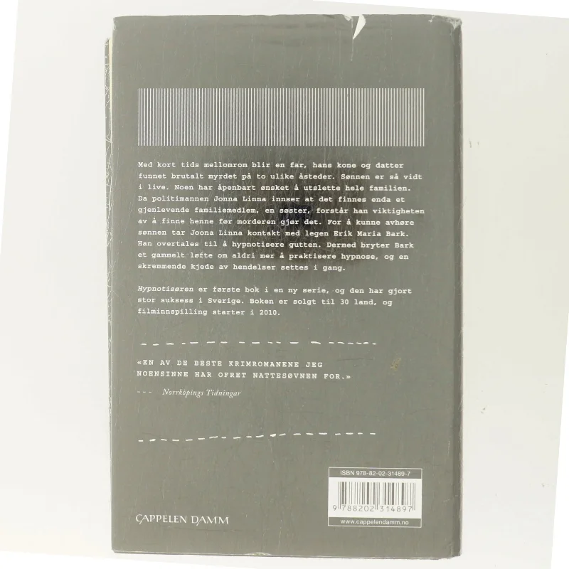 Hypnotisøren af Lars Kepler (Bog)