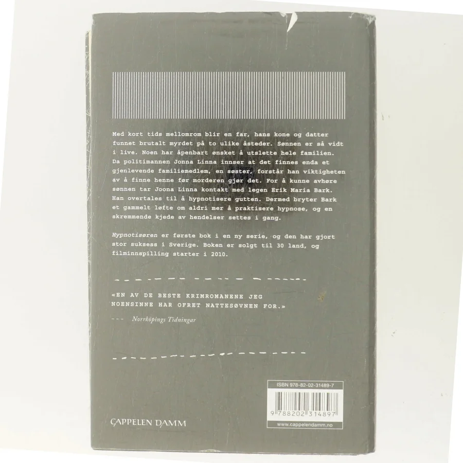 Hypnotisøren af Lars Kepler (Bog)