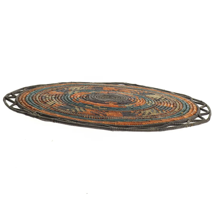 Flet måtte i afrikansk stil (str. Ø. 32 cm)