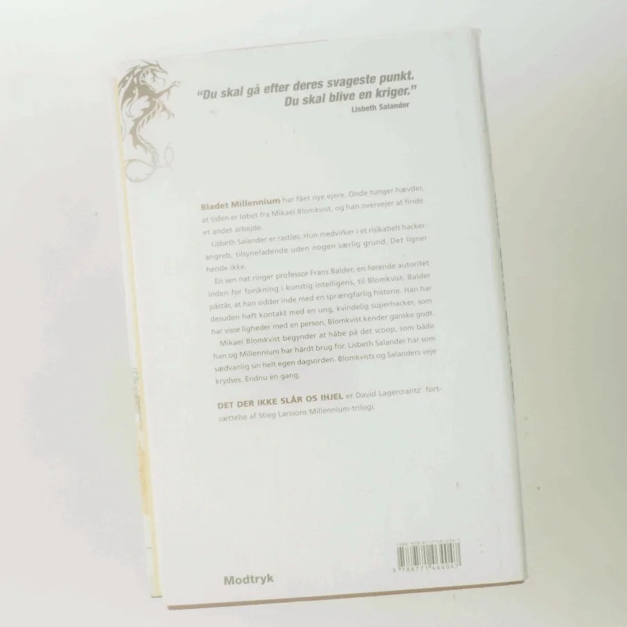 Det der ikke slår os ihjel af David Lagercrantz (Bog)