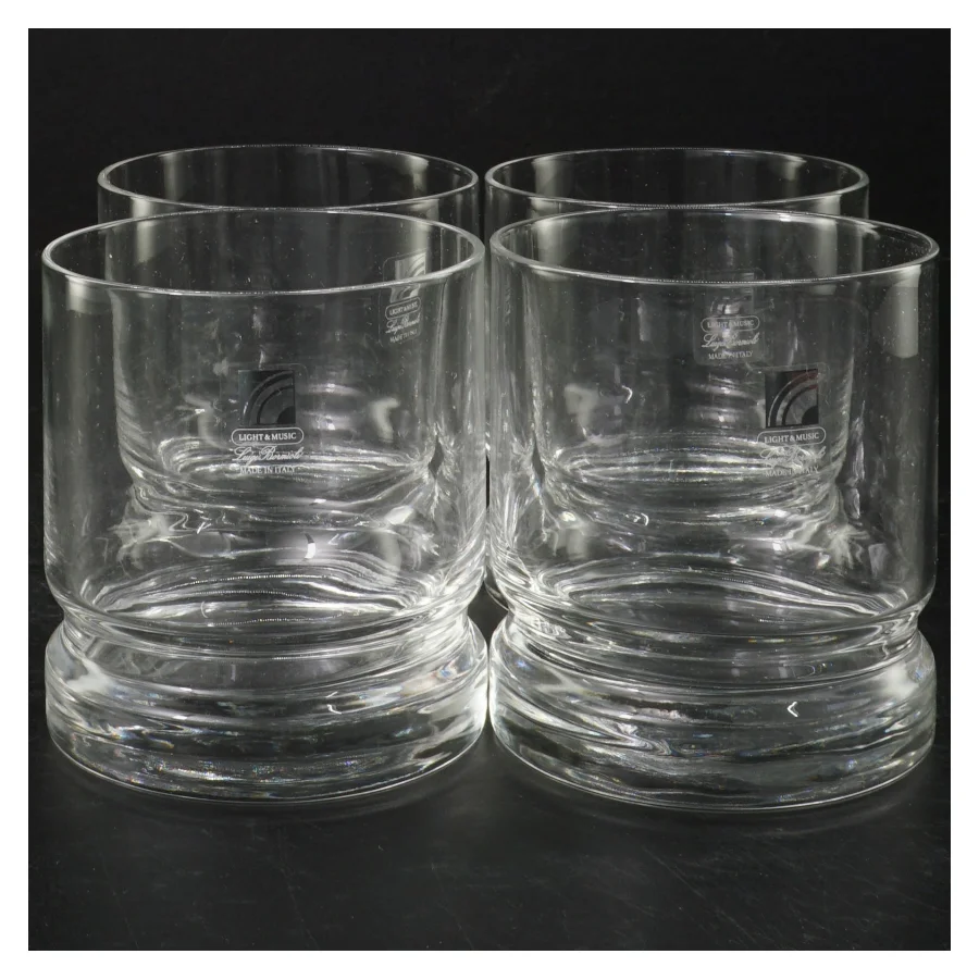 Luigi Bormioli Krystal Whiskeyglas fra Luigis Bar (str. H. 9,5 cm. ø. 8,5 cm)