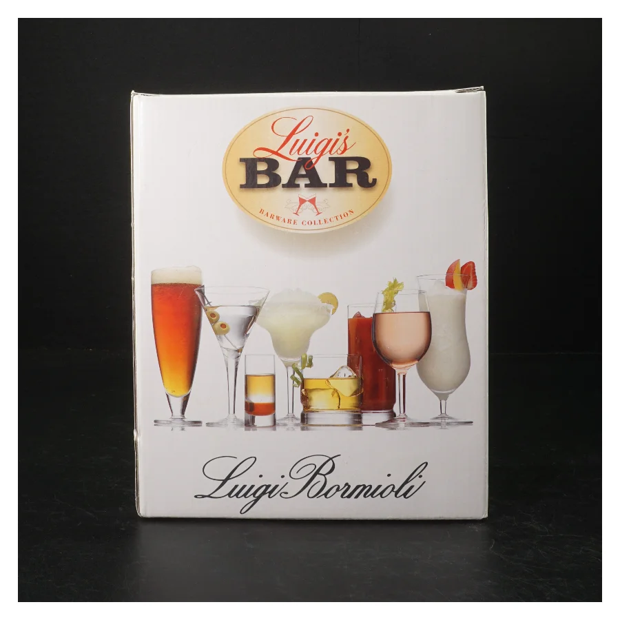 Luigi Bormioli Krystal Whiskeyglas fra Luigis Bar (str. H. 9,5 cm. ø. 8,5 cm)