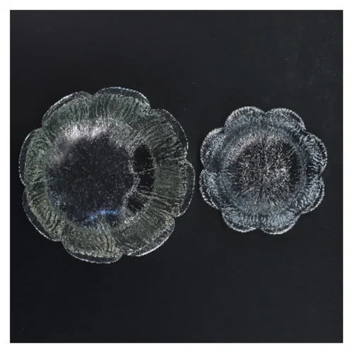 Glas skåle, sæt af 2 (str. Ø 13 & 9 cm)