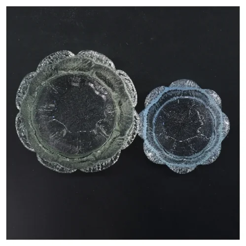 Glas skåle, sæt af 2 (str. Ø 13 & 9 cm)