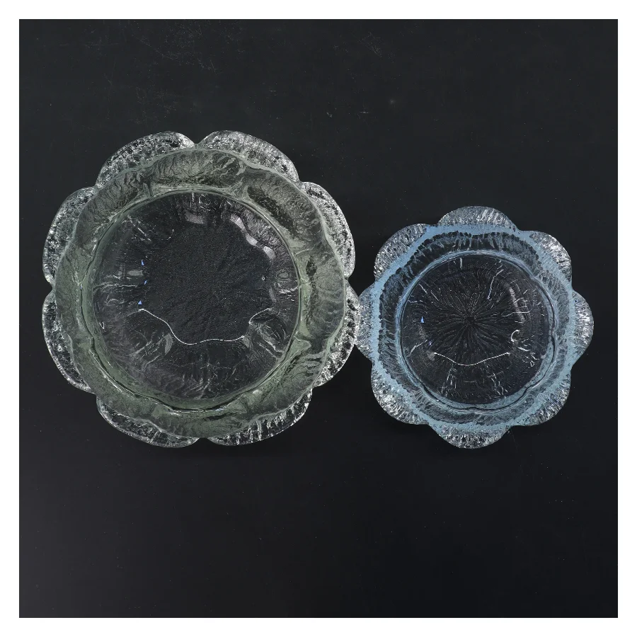 Glas skåle, sæt af 2 (str. Ø 13 & 9 cm)
