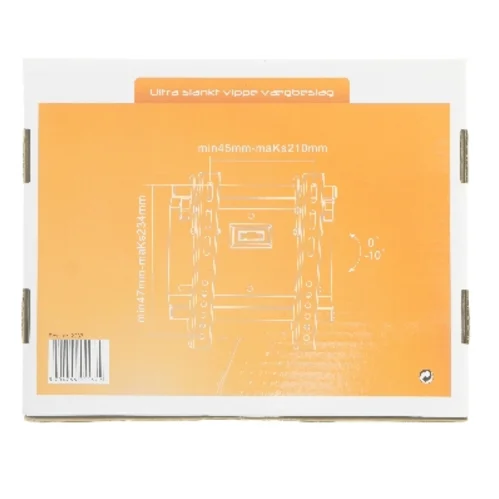 Ultra slankt vippe vægbeslag fra Stevison (str. 22x11,5 cm)