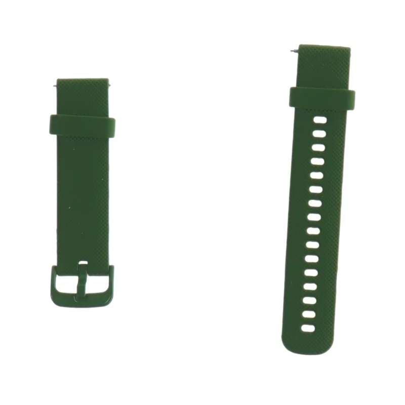 Grøn silikoneurrem (str. 8 x 2 cm og 11 x 2 cm)