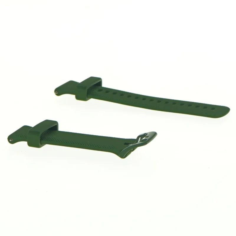 Grøn silikoneurrem (str. 8 x 2 cm og 11 x 2 cm)