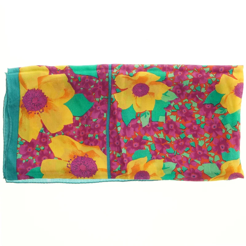 tørklæde med blomsterprint (str. 80x80 cm)