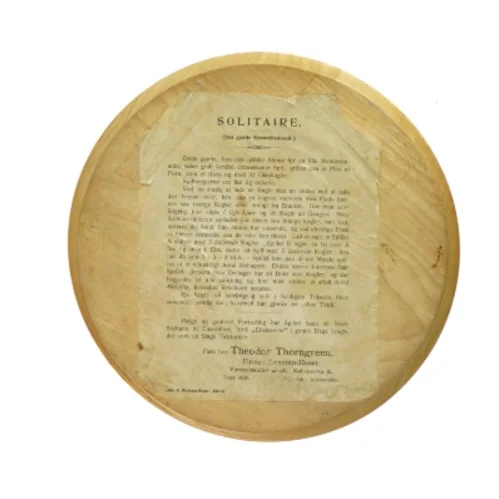 Spillebræt til solitaire (str. 24 x 23 cm)