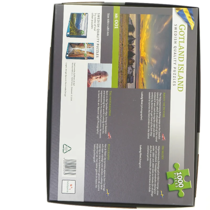 Puslespil med motiv fra Gotland (str. 68 x 48 cm)