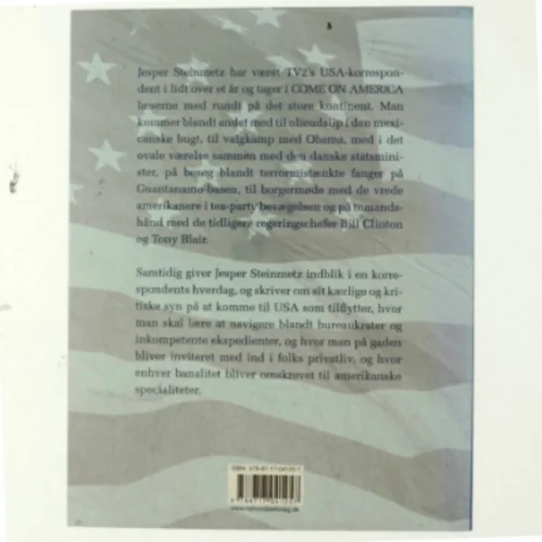 Come on America : korrespondentens dagbog af Jesper Steinmetz (Bog)