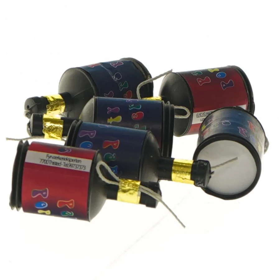 Party poppers, 6 styk (str. 6 styk, 6 cm)