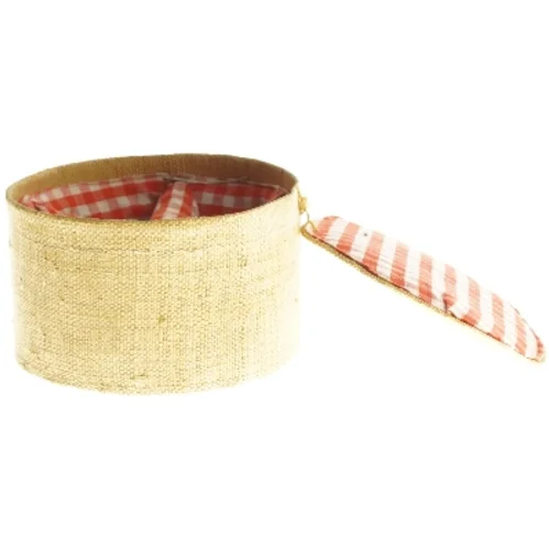 Oval kurv med låg (str. 17,5x14 cm)