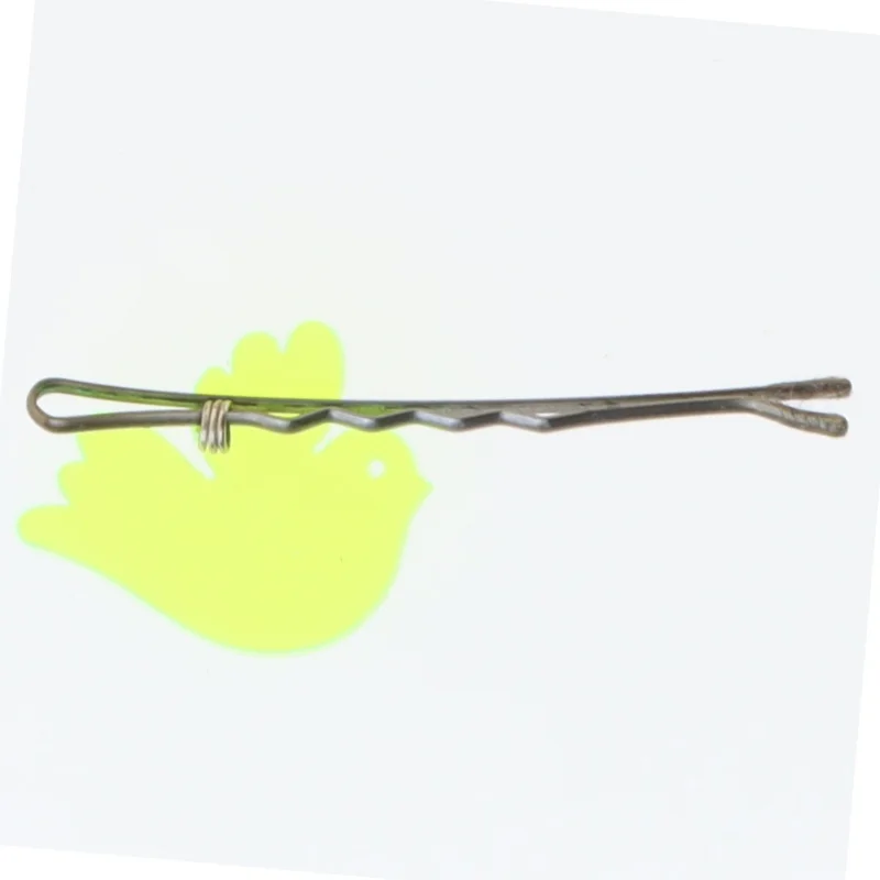 Hårnål med gul fugledekoration (str. 6 cm)