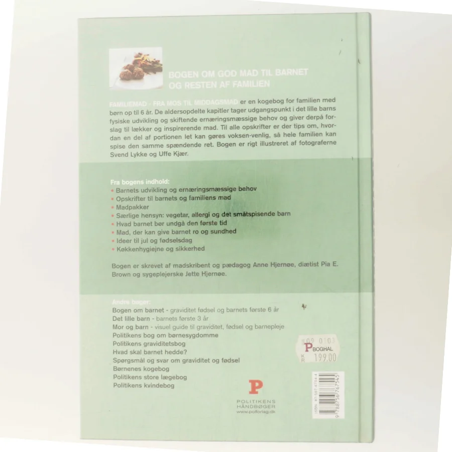 Familiemad : fra mos til middagsmad (Bog)