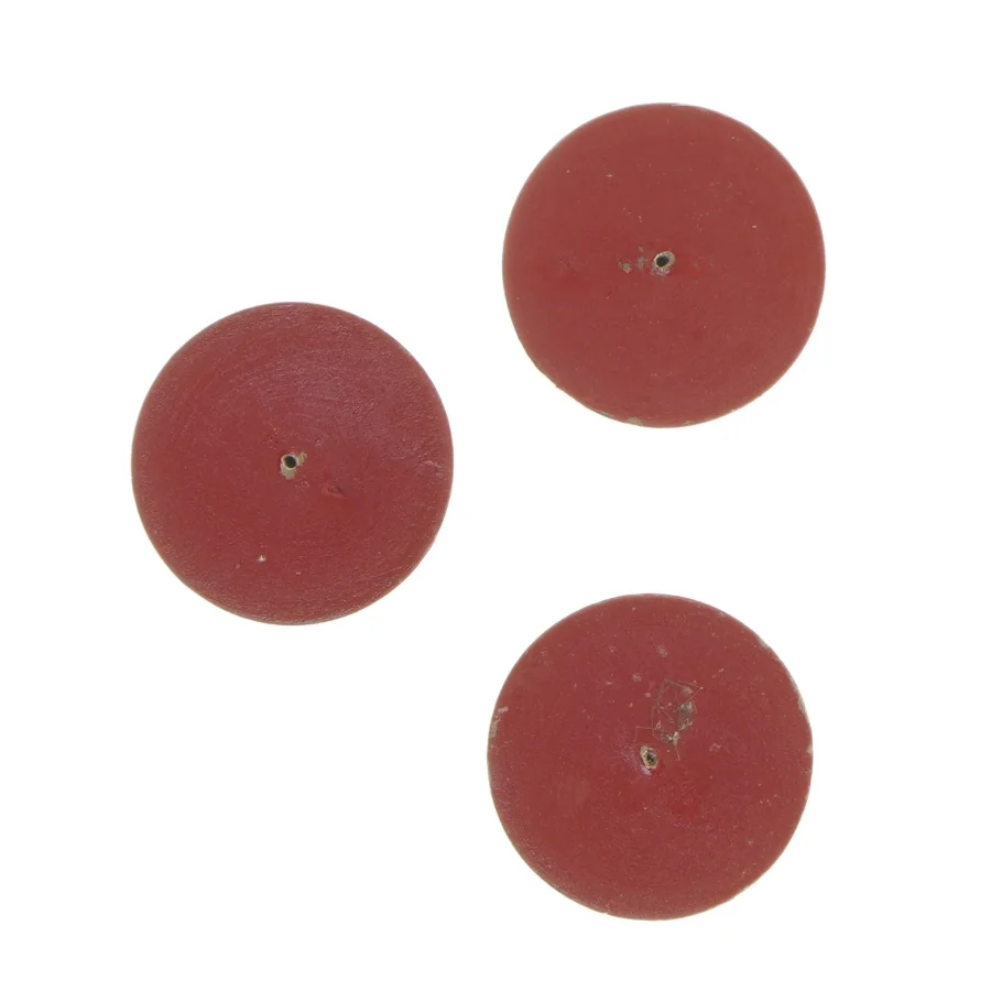 Røde lysestager, 3 stk 12 cm (str. 3 stk 12 cm)