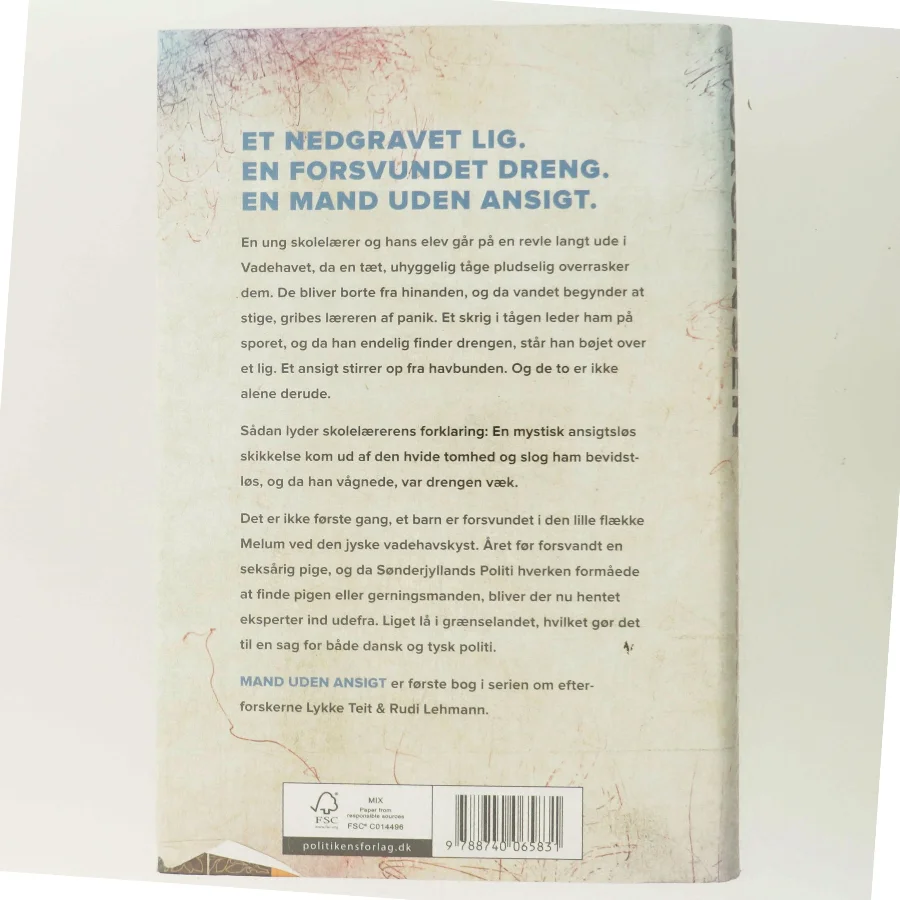 Mand uden ansigt : krimi af Dennis Jürgensen (Bog)