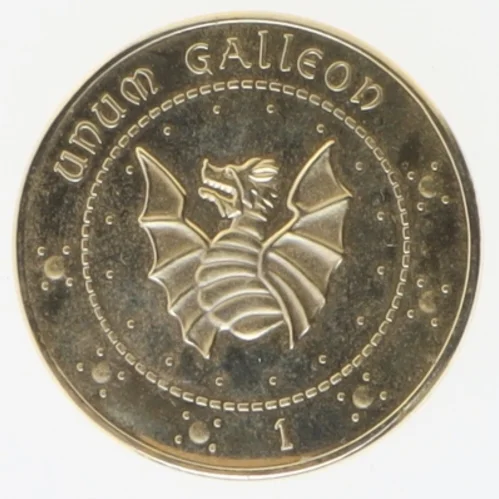 Gringotts mønt kopi fra Harry Potter (str. Ø 4 cm)