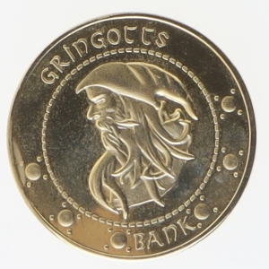 Gringotts mønt kopi fra Harry Potter (str. Ø 4 cm)