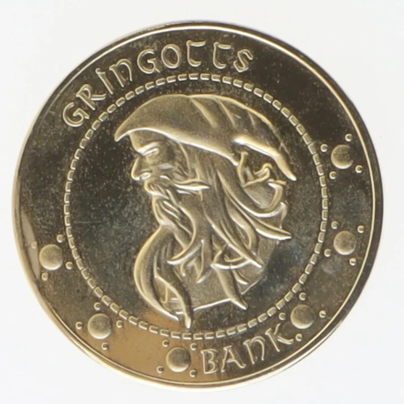 Gringotts mønt kopi fra Harry Potter (str. Ø 4 cm)