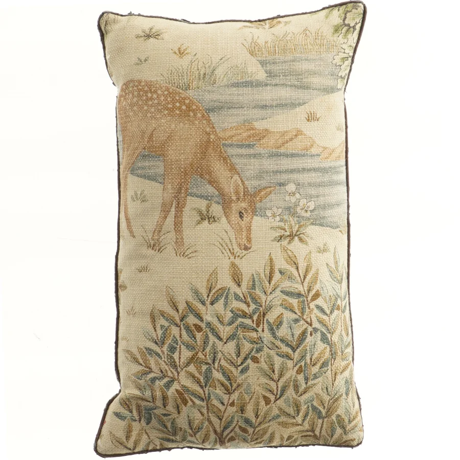Dekorativ pude med naturmotiv (str. 47x28 cm)