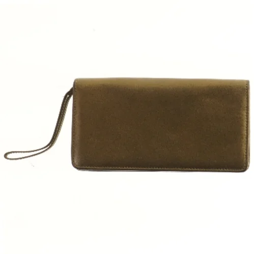 Læderpung med lynlås (str. 23,5x12,5 cm)