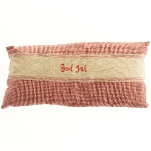 Pude med 'God Jul' tekst (str. 58,5x28,5 cm)