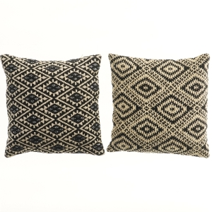 Puder med geometrisk mønster (str. 2 stk 29,5x29,5 cm)