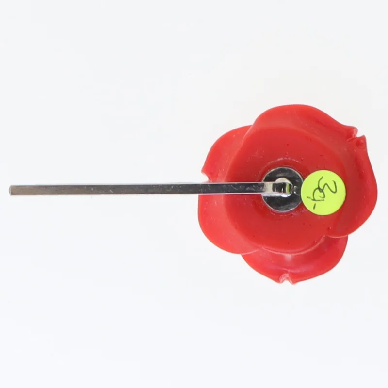 Rød rosen hårnål (str. 6,5 cm)