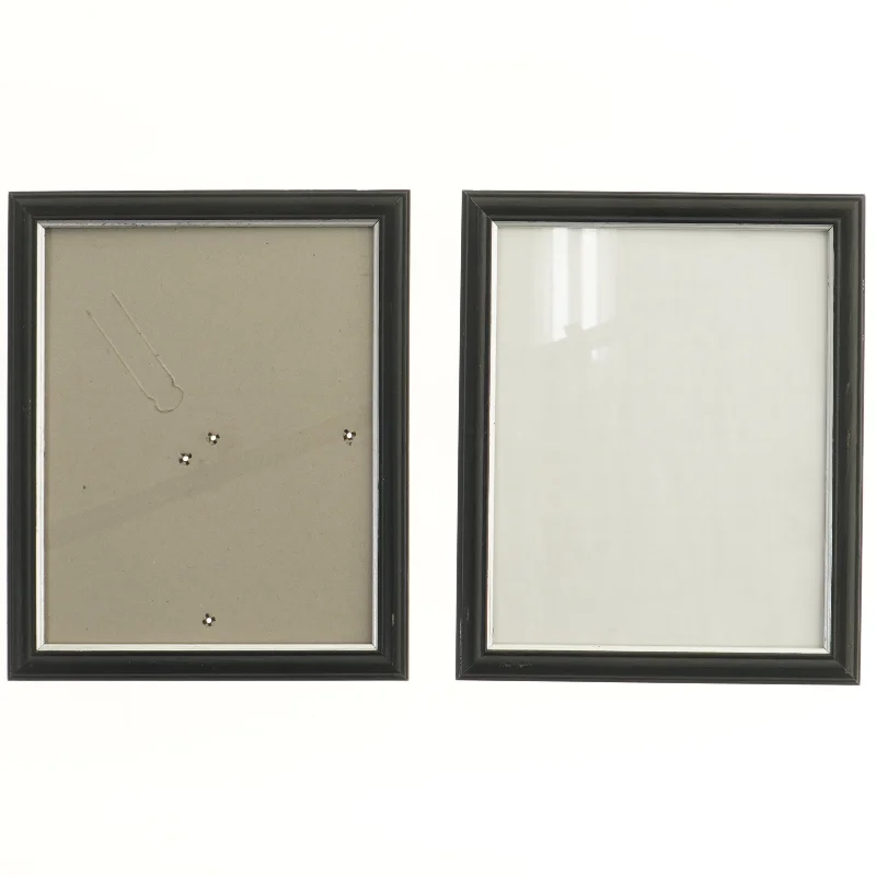Sorte billedrammer (str. 2 stk 28,5x23,5 cm)