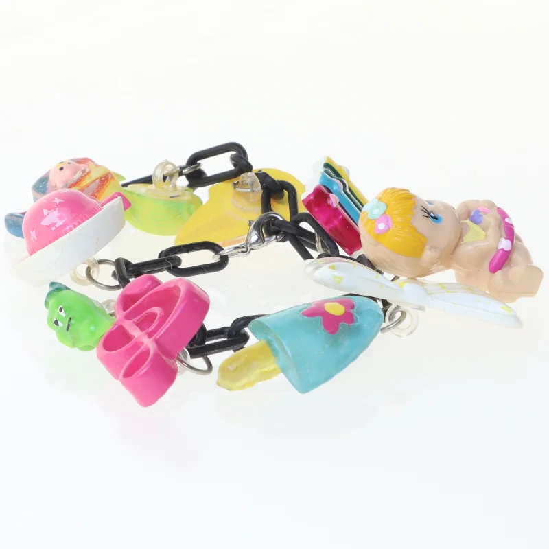 Armbånd med charms (str. 25 cm)