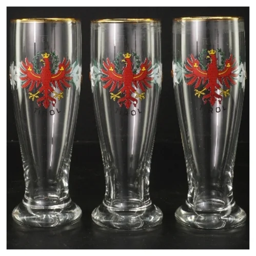 Dekorative Tirol-glas (str. 3 styk, 18 cm)