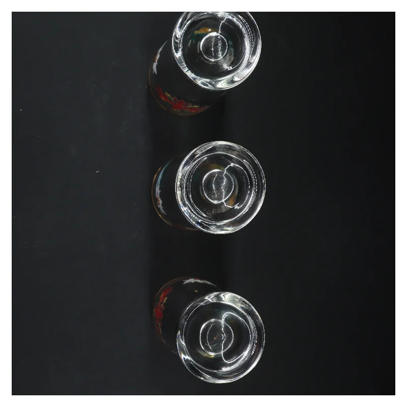 Dekorative Tirol-glas (str. 3 styk, 18 cm)