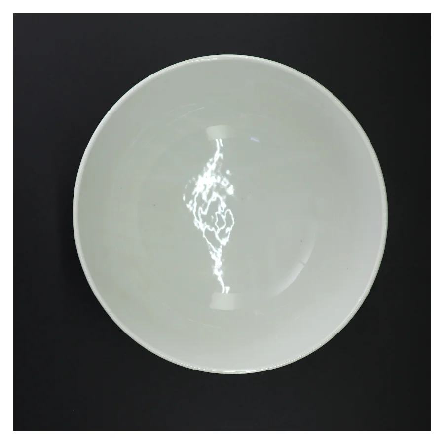 Hvid porcelænsskål (str. 23 x 12 cm)