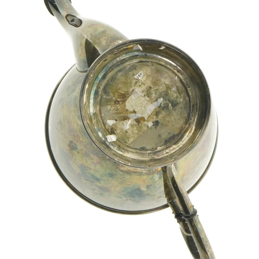 Vintage messing tekande (str. 23 x 10 x 12 cm)