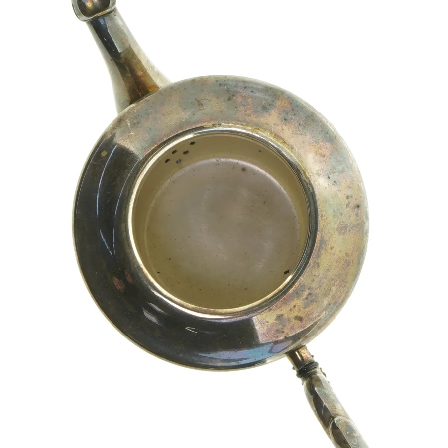 Vintage messing tekande (str. 23 x 10 x 12 cm)