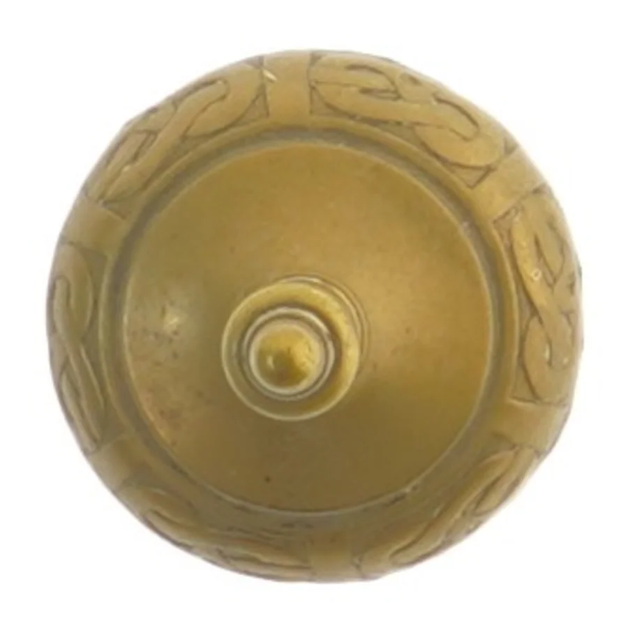 Dekorativ messingtop (str. Ø 6,5 cm)