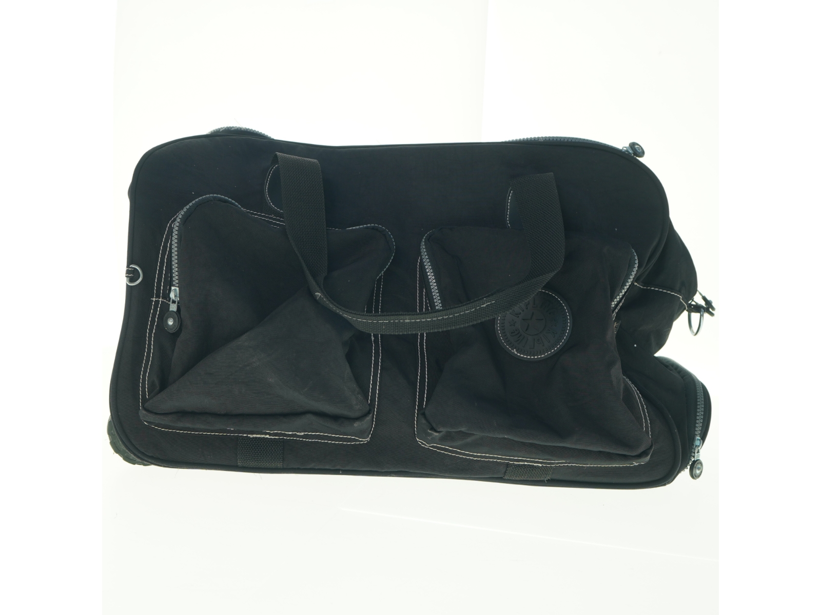 Sort sportstaske med hjul (str. 50 x 28 cm)