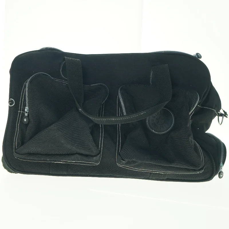 Sort sportstaske med hjul (str. 50 x 28 cm)