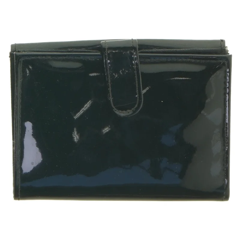 Sort læderpung (str. 14x10 cm)