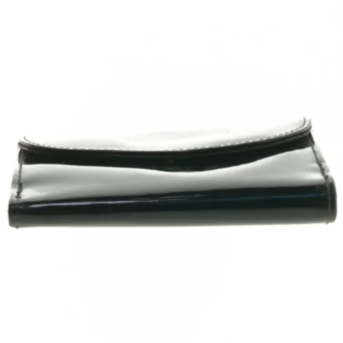 Sort læderpung (str. 14x10 cm)