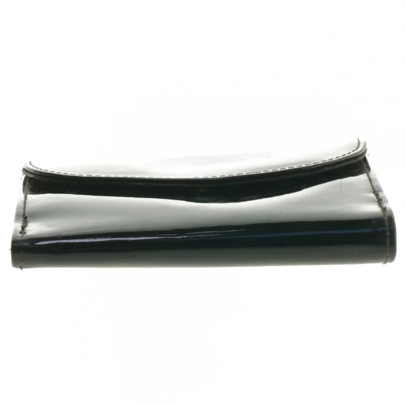 Sort læderpung (str. 14x10 cm)