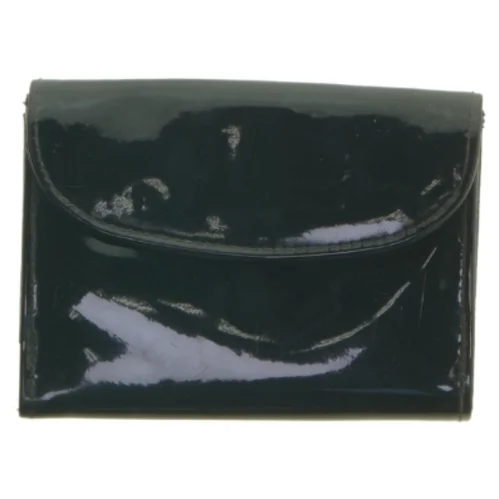 Sort læderpung (str. 14x10 cm)