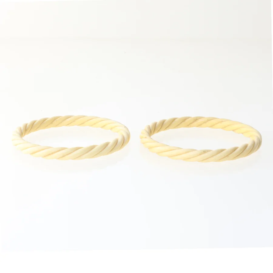 Servietringe i flettet design (str. Ø 8 cm)